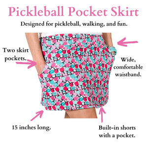 Pickleball Pocket Skirt-Fall Leaves